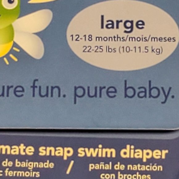 I Play Swim Diaper 12-18 Months White - Picture 4 of 5